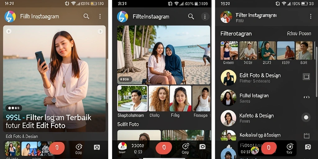 Antarmuka aplikasi <strong>99SL</strong> yang modern dan menarik untuk editing.