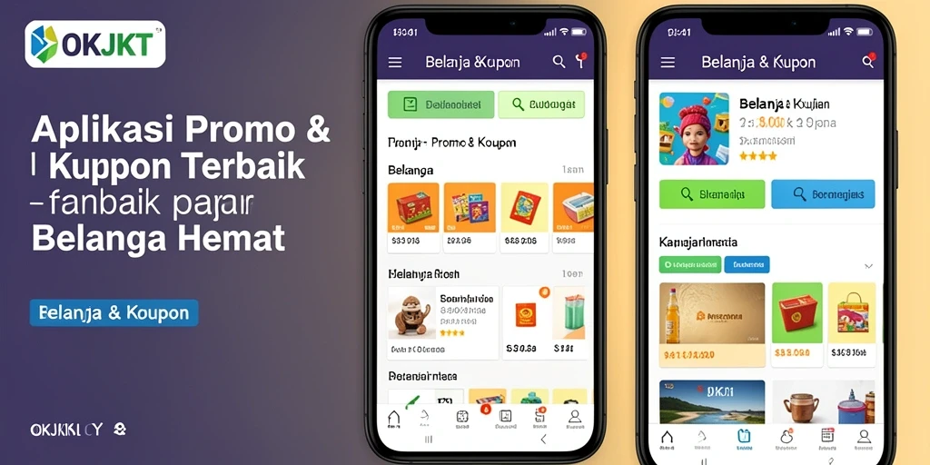 Tampilan antarmuka pengguna OKJKT yang memudahkan pencarian promo.