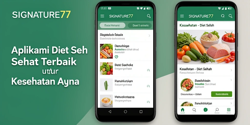 Antarmuka SIGNATURE77 yang memudahkan pelacakan diet.